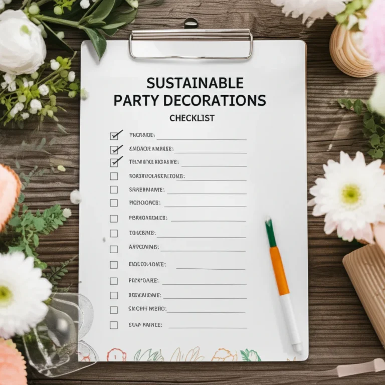 Featured image for 15-Point Checklist for Sustainable Party Decorations 2026
