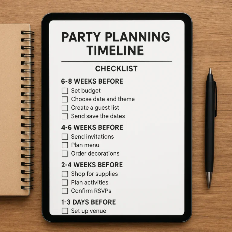 Featured image for Creating a Party Planning Timeline The 8-Week Blueprint 2026