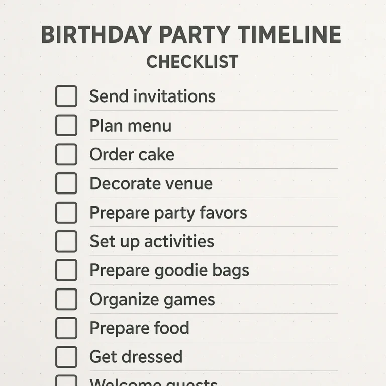 Featured image for The Perfect Birthday Party Order 6-Step Timeline 2026