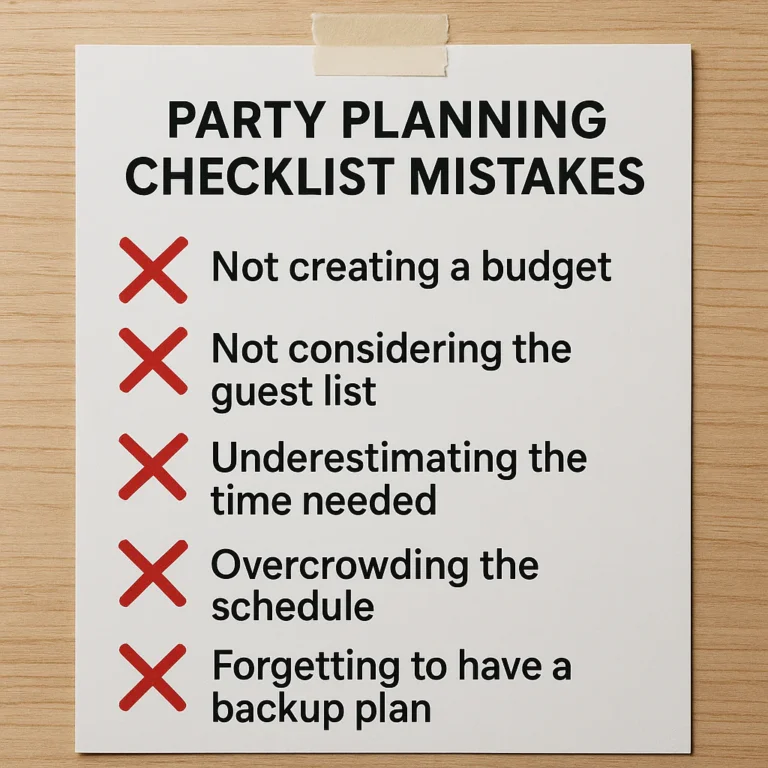Featured image for 15 Party Planning List Mistakes to Avoid 2026