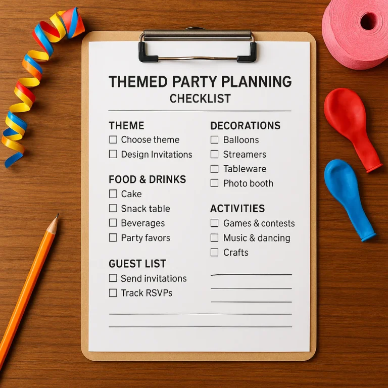 Featured image for 17 Checklist Tips for a Stress-Free Themed Party